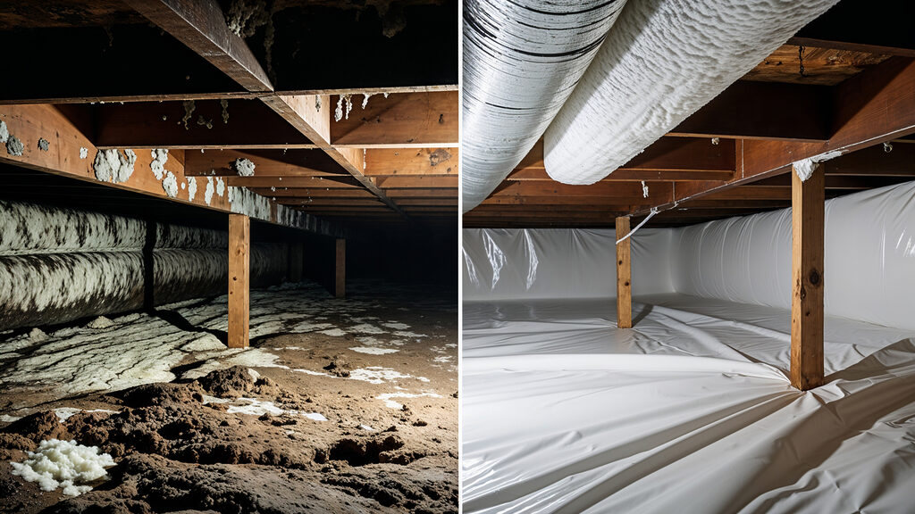 crawl space mold cleanup and prevention